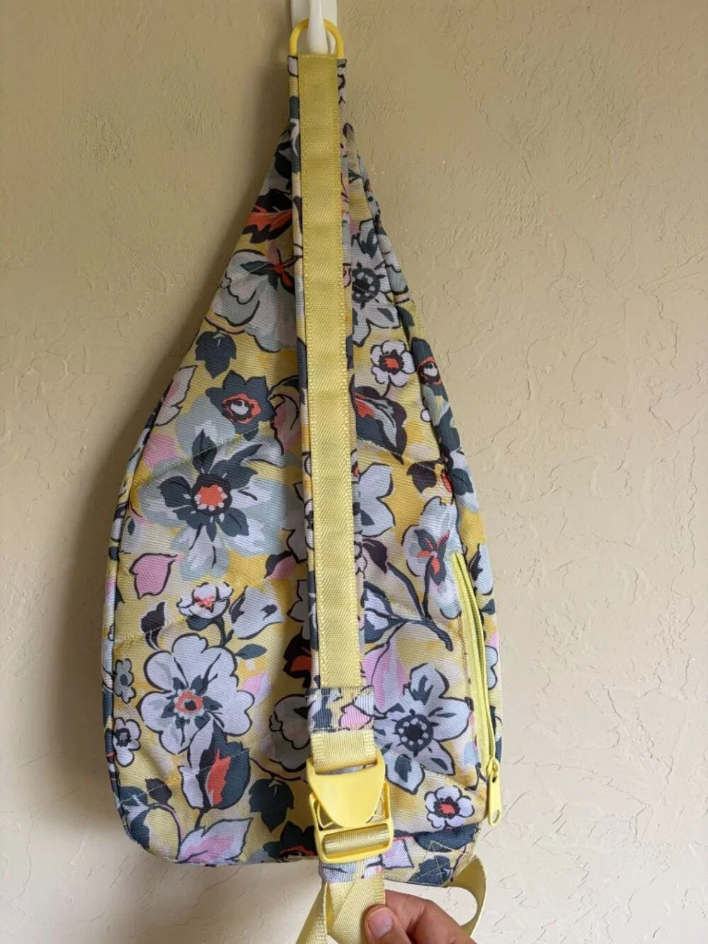 Vera Bradley Reactive Sling Sunny Garden Yellow Floral Backpack